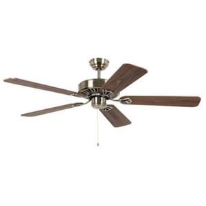 Waikiki 52" AC Eglo Ceiling Fan in Antique Bronze with Walnut - Picture 1 of 1