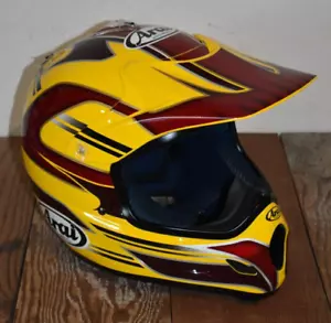 LARGE ARAI VX-PRO CUSTOM VICTORY PAINT MOTOCROSS MOTORCYCLE HELMET ATV OFF-ROAD - Picture 1 of 19