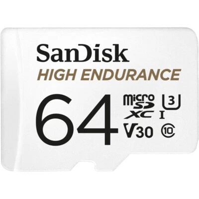 SanDisk 64GB High Endurance Micro SD microSD SDXC Memory Card Authentic OEM Chip - Image 1 of 3