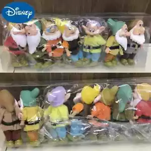 7pcs Snow White And The Seven Dwarfs Figure Toys Statue Pvc Dolls Cake Topper - Picture 1 of 11