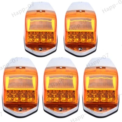 5x LED Amber Cab Roof Top Clearance Marker Running Light For Kenworth Peterbilt - Image 1 of 4