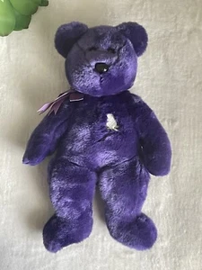 Peluche raro 1998 Ty The Beanie Buddies Collection 14 pulgadas oso princesa Diana - Imagen 1 de 8