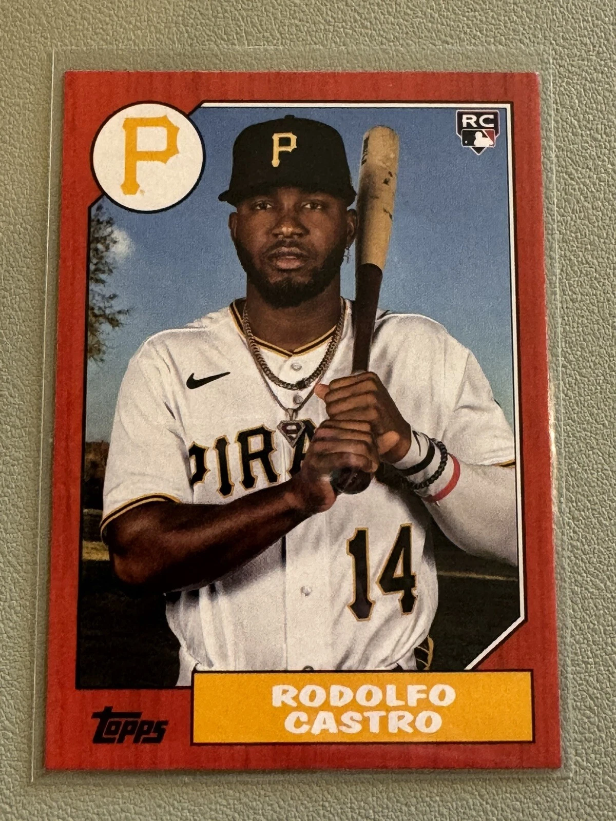 2022 Topps Archives RODOLFO CASTRO RED PARALLEL PIRATES #44/75