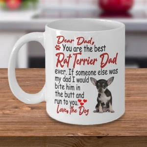 RAT TERRIER DOG,Ratting Terrier,Decker Giant,Ratties,Rat terriers,Cup,Rattie,Mug - Picture 1 of 7