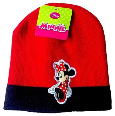 Disney Minnie Mouse Gorro Tejido Gorra Rojo y Negro Invierno Niñas Talla Única Nuevo con Etiquetas Foto 1 de 4