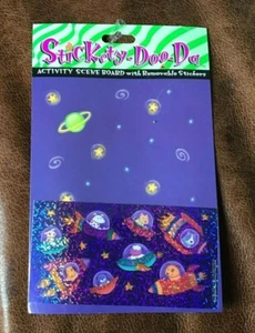 TABLERO DE ACTIVIDAD ESPACIO EXTERIOR Pegatinas Extraíbles Gibson Saludo 2 Hojas Nuevo en Paquete 1997 - Imagen 1 de 1