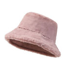 Plush Hat Smooth Touch Windproof Women Warm Winter Bucket Hat Thicken