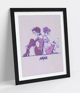 REPRODUCCIÓN DE PÓSTER MANGA MANGA NANA & HACHI ANIME - IMPRESIÓN DE IMAGEN ENMARCADA ARTE DE PARED - Imagen 1 de 10