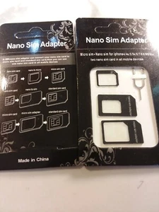 OT 2 Packs of Nano SIM adapters with phone tools. Please Read the pictures - Photo 1 sur 1
