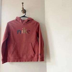 Nike Fleece Canyon Rust/Valerian Pullover Hoodie | 10/12 - Picture 1 of 6
