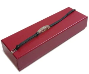 Authentic Cartier Bracelet Love Bangle K18 750 Plate Leather #5873 - Picture 1 of 14