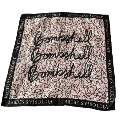 NUEVO VICTORIAS SECRET ROSA Bombshell firma bufanda de satén CON ETIQUETA Foto 1 de 4
