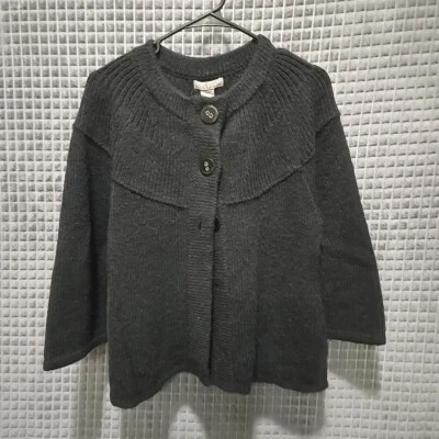 羊驼开衫角毛衣 尺寸 M 3/4 套 Kenar 针织 舒适 基本胶囊小屋 — 第 1/4 张图片