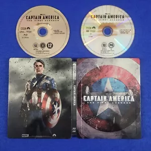 blu-ray CAPTAIN AMERICA The First Avenger *y Marvel Steelbook HMV UK Exclusive - Picture 1 of 4