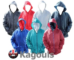 WWK Rain Coat Mac Cagoule Lightweight Kagool New water hood - Picture 1 of 1