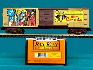 30-74357 MTH Railking 2006 Navidad 40' vagón de carga 0/027 NUEVO - Imagen 1 de 1