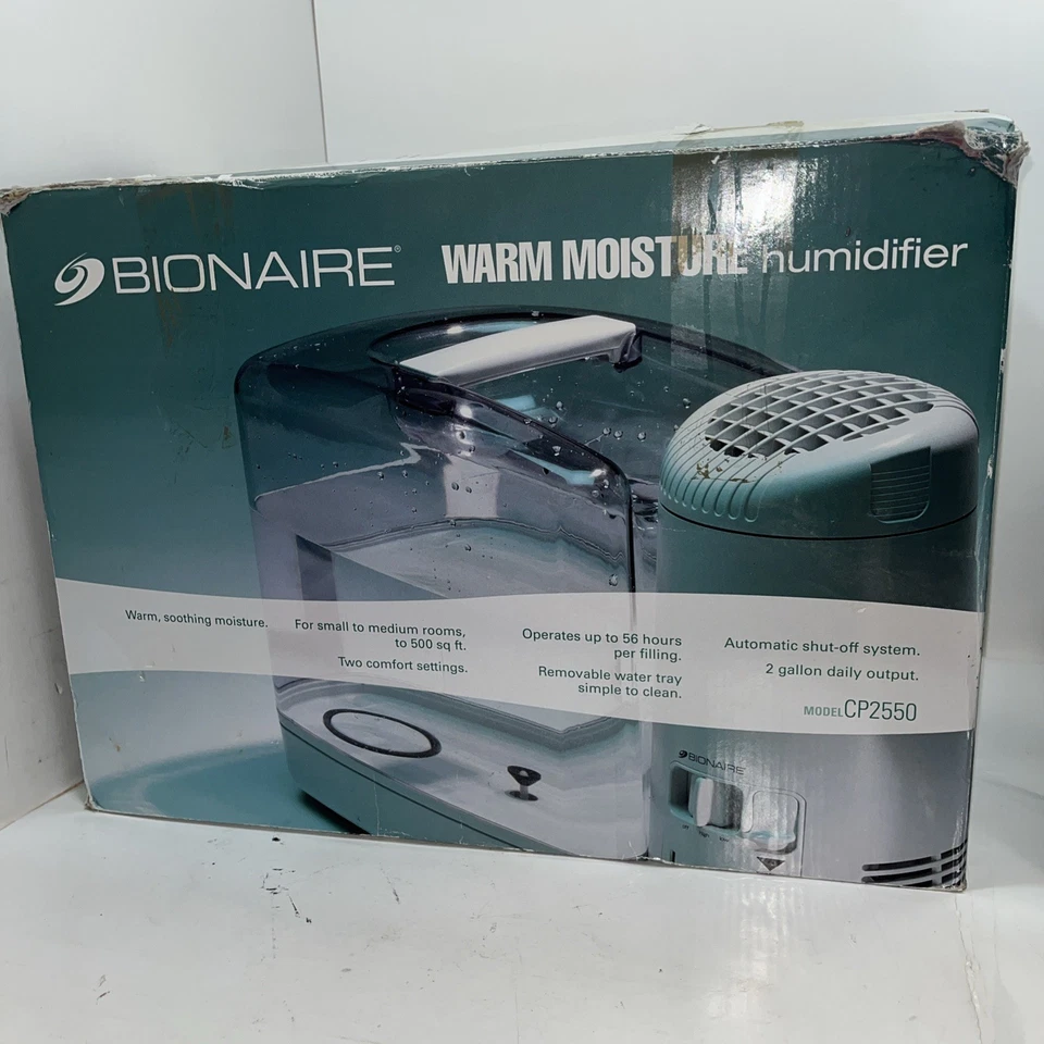 Bionaire Clear Mist Humidifier Model CP-2550 Vintage Old Stock 90s 2000 - Image 1 of 4