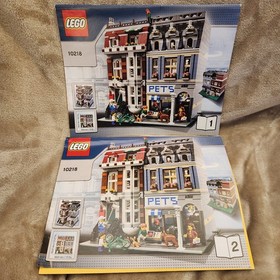 LEGO 10218 Creator Pet Shop Books 1 & 2 Instruction Manuals Only - QwikShip!