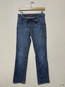 Apple Bottoms Jeans Damen 8x31 Blau Medium Wash Denim Bootcut Low Rise Y2K 90s - Bild 1 von 7