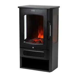 LIVIVO Electric Stove Heater Fireplace with Log Effect and Thermostat Control - Picture 1 of 8