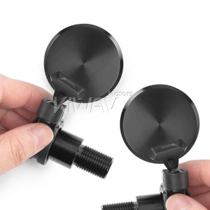 Bar end mirror PAIR Orbix black fits Yamaha MAJESTY SMAX TMAX530 16mm bolt-on - Picture 1 of 11