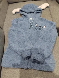 Disney Stitch Blue Hoodie With Embroidery, Size XS - Picture 1 of 4