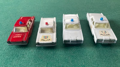 Matchbox Diecast  Police Car lot with bonus Fire Chief Lesney - Image 1 of 4