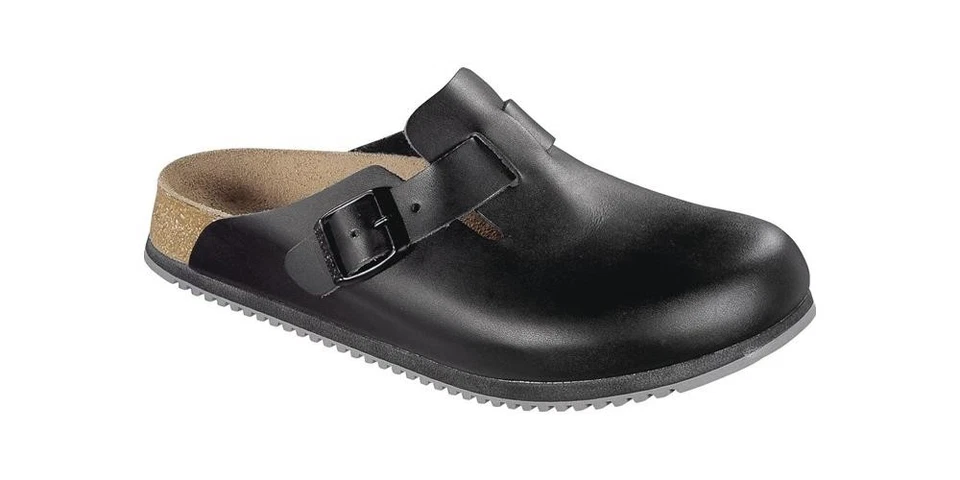 BIRKENSTOCK Clog Boston SL Größe 42 W. Normal schwarz Obermaterial: Leder EN ... - Bild 1 von 1