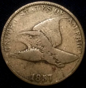 1857 1C Flying Eagle Indian Head Cent - Picture 1 of 4
