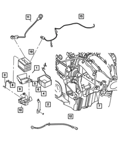 Genuine Mopar Battery Tray 4646511AC QTY 1 - Picture 1 of 4