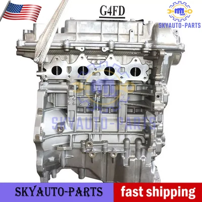 Long block Engine Assembly For Hyundai Kia Rio Soul G4FD 1.6L 1591CC GAS 2012-19 - Image 1 of 4