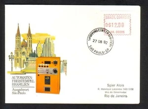 43701 BRASIL 1982 FDC - MÁQUINA EXPENDEDORA DE AGENCIA 006 'IGUATEMI' SÃO PAULO - Imagen 1 de 1