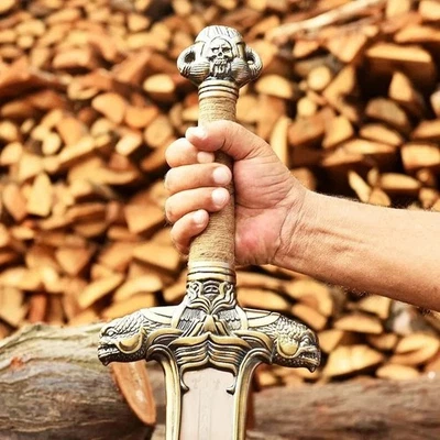 Espada Atlante Full Tang Forjada a Mano Conan El Bárbaro Hecha a Mano Personalizada Foto 1 de 4