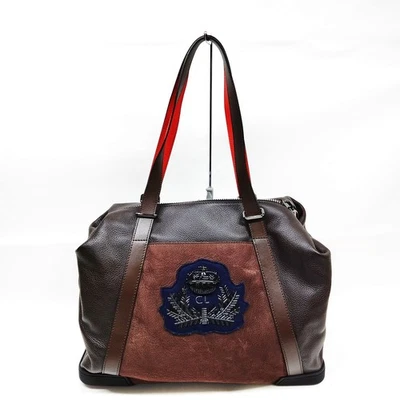 NO TARIFF Christian Louboutin Hand Bag Brown Leather 2886988 - Image 1 of 4