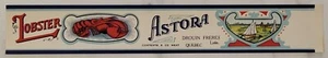 Label Astora Brand Lobster Can Quebec Drouin Brothers Canada - Picture 1 of 1