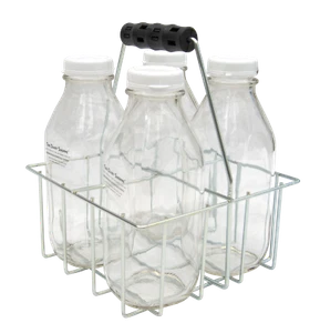 Portabotellas de alambre de 4 celdas para Ltr. Botellas redondas o cuadradas - Imagen 1 de 1