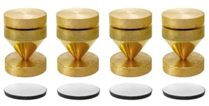 Dynavox Altavoces Picos Cajas Bass Absorber hasta 60 kg Latón, Juego de 4 - Imagen 1 de 4