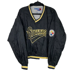 Chalk Line Pittsburgh Steelers Football Nylon V-Ausschnitt Pullover Herren Gr. XL - Bild 1 von 13