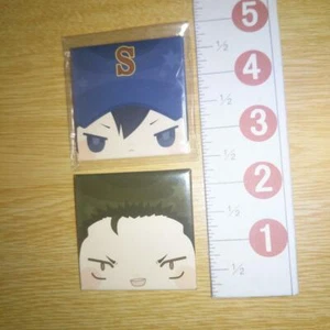 A60130 Ace of Diamond / Square Can badge Kuramochi Youichi + Furuya Satoru - Picture 1 of 4