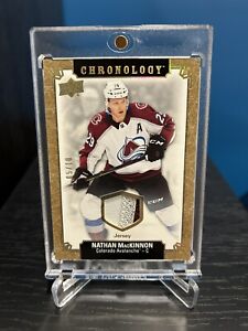 2019-20 Chronology Nathan Mackinnon Gold Premium Jersey Patch /10 Game Used