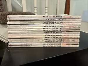 Architectural Record Magazine - 1986 Full Year Lot All 12 Months - Picture 1 of 17