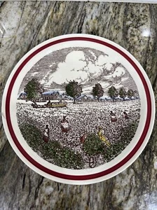 Vintage Bits of the Old South “Cotton Patch” USA 8 1/2” Collector Plate - Picture 1 of 16