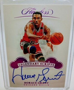 2018-19 Flawless Legendary Scripts Pink Auto- Horace Grant /20 Chicago Bulls!