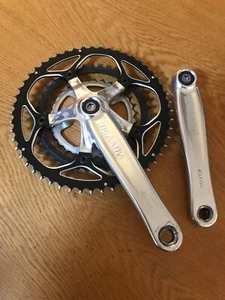 TRUVATIV ELITA TRIPLE CHAINSET /BB 175MM 30/39/52 REASONABLE USED CONDITION - Picture 1 of 9