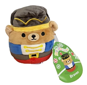 NEW 4" Squishmallow BRAVEN the Nutcracker Bear Plush Mystery Squad Capsule 2023 - Picture 1 of 3