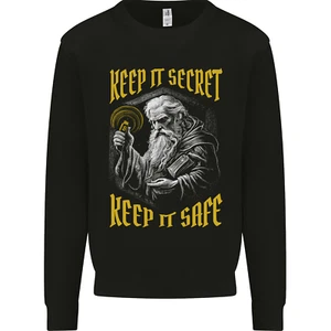 Crypto Keep it Secret Wizard Bitcoin Kinder Sweatshirt Pullover - Bild 1 von 3