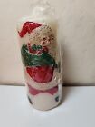 Christmas Santa with Toy Bag Candle Unburned 6? Colorful NOS JRRX