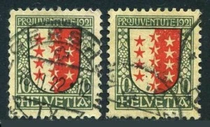 Switzerland B18,used.Michel 172. Pro Juventute 1921.Arms of Valais. - Picture 1 of 1