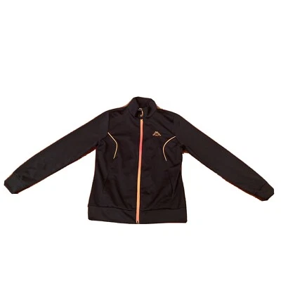 Chaqueta deportiva Kappa Gradient vintage de los años 2000 negra/naranja/roja talla mediana Foto 1 de 4