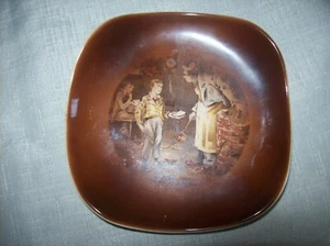 Piatto portagioie vintage Sandland Hanley Oliver Twist Staffordshire Inghilterra  - Foto 1 di 5